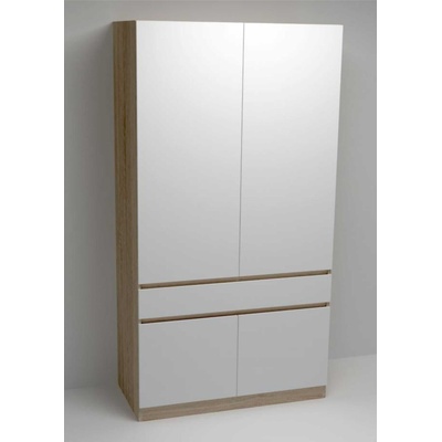 Гардероб Gen 1 дъб сонома и бял