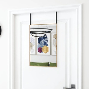 vidaXL Огледало за врата, златисто, 40x60 см, стъкло и алуминий (327415)