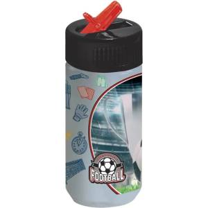 BackUP Football бутилка със сламка 330 мл