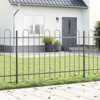 vidaXL Zahradní plot BOXTEL 5 ks 8,5 x 1,2 m Práškově lakovaná ocel