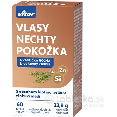 Vitar vlasy nechty pokožka 60 tabliet