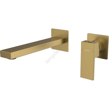 SAPHO - Смесител за умивалник за вграждане CUBEMIX, матово злато (SH0373)