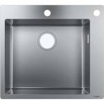 Hansgrohe - Вградена мивка S712-F450, неръждаема стомана 43305800 (43305800) Мивка за вграждане
