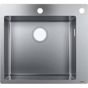 Hansgrohe - Вградена мивка S712-F450, неръждаема стомана 43305800 (43305800) Мивка за вграждане