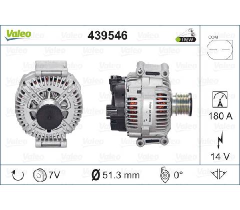 VALEO Alternátor 439546