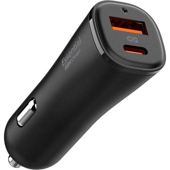 Spigen PowerArc Essential Car Charger 48W - зарядно за кола с технология за бързо зареждане с USB-А и USB-C изход (черен)