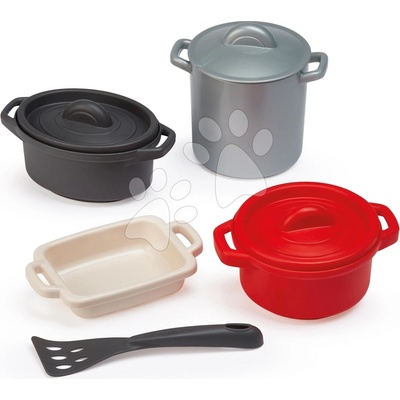 Écoiffier Set hrnců do kuchyňky 100% Chef 8 dílů s plechem na pečení a obracečka od 18 měsíců