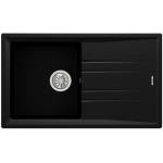 Teka Мивка Teka Stone 50 B-TG, Гранит, Обръщаема, За шкаф, 50 см, Черен металик (115330017) Мивка за вграждане