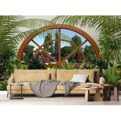 AG Design FTNS-2457 Vliesová fototapeta Zimní zahrada rozměry 360 x 270 cm