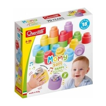 Quercetti soft blocks mommy with rattle 18 elements
