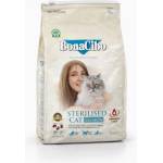 BonaCibo Light & Sterilised Salmon Adult Cat - Пълноценна храна за израснали кастрирани котки с наднормено тегло със сьомга 5 кг