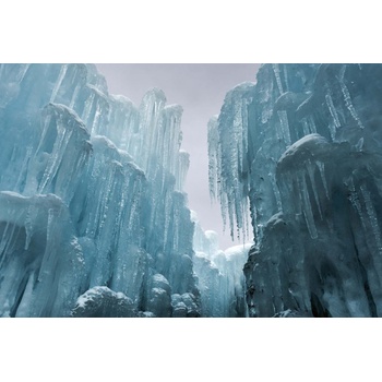 DIMEX ART s. r. o Флизелинов фототапет замръзнала ледена стена 375 x 250 см