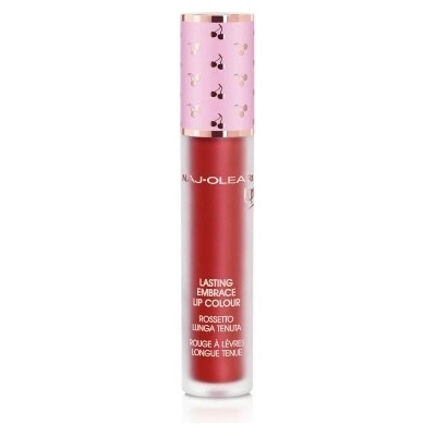 Naj-Oleari Lasting Embrace Lip Colour dlouhotrvající tekutá barva na rty 12 metallic red 5 ml