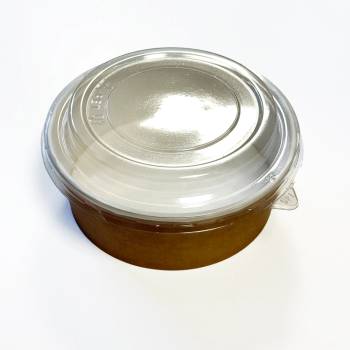 Image 1 of ЛАЙТС КАРТОНЕНА КУПА О, 550МЛ КРАФТ С КАПАК 50БР