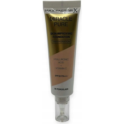 Max Factor Miracle Pure Skin dlouhotrvající make-up SPF30 30 Porcelain 30 ml