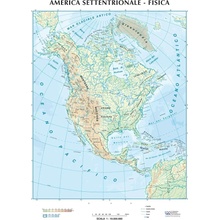 L.A.C. Severní Amerika - nástěnná mapa fyzická/politická 140 x 98 cm Varianta: bez rámu v tubusu, Provedení: laminovaná mapa v lištách