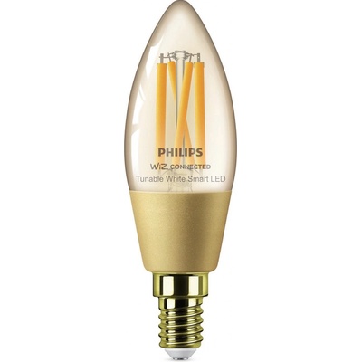 Philips Smart Chytrá LED žárovka 4,9W, E14, jantarové sklo, Tunable White