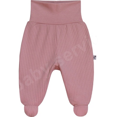 Baby Service Bavlněné polodupačky Pruhy růžová