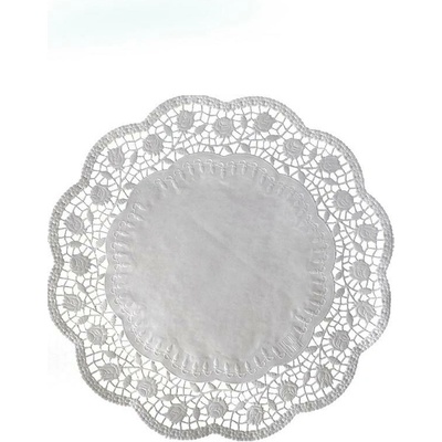 Wimex 72322 dekorativní krajka průměr 22cm kulatá bílá 100 ks