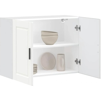 vidaXL Кухненски стенен шкаф Porto, бял, инженерно дърво (854067)