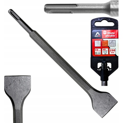 ŠIROKÉ PLOCHÉ DLABO DO BETONU A OBKLADŮ 40x250mm SDS-PLUS SEKÁČ ŠPACHTLE