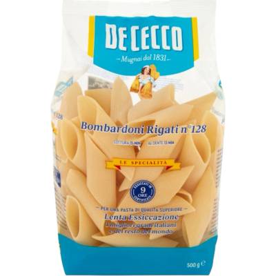 De Cecco Bombardoni Rigati č. 128, 500 g