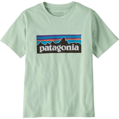Patagonia Детска тениска Patagonia Kid's P-6 Logo T-shirt - Thin Ice - размер XXL (704-3909-1316)
