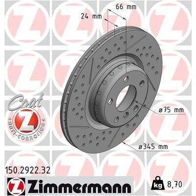 Brzdový kotouč ZIMMERMANN 150.2922.32