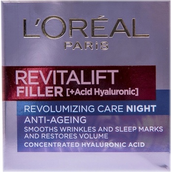 L'Oréal L'Oréal Revitalift Filler Нощен крем за лице, 50 ml