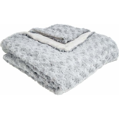 Atmosphera deka polyester sivá 120x160
