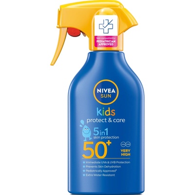 Nivea Sun Слънцезащитен спрей за деца Protect & Care, SPF50+, 270 ml