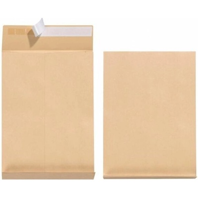 Taška B4 Herlitz s X dnom a odtrhávacou páskou 250 x 353 mm 130g hnedá 5ks