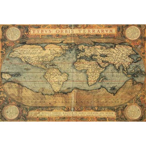 DIMEX ART Флизелинов фототапет репродукция на стара карта ii. 375 x 250 см