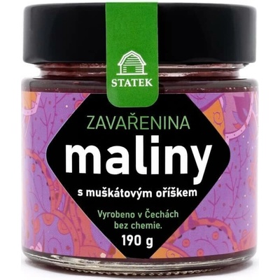 Hradecké Delikatesy Zavařenina maliny s muškátovým oříškem 190 g