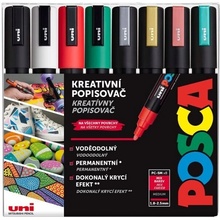 Uni PC-5M Posca Christma mix vánočních bar 8 ks