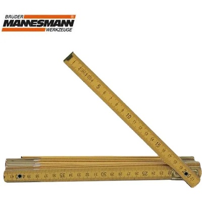 Brüder Mannesmann Дървен сгъваем метър, 2 м (m 810-2)