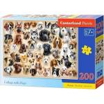 Castorland Пъзел Castorland от 200 части - Колаж с кучета (B-222162)