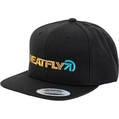 Meatfly Skipper Snapback Wood Black Hnědá