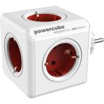 DesignNest Разклонител DesignNest - PowerCube Original 1100RD, 5 гнезда, червен (1100RD-DEORPC)