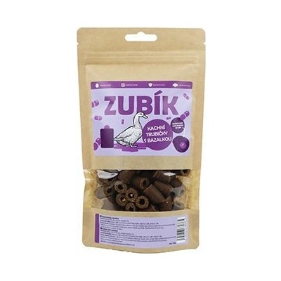 Jopopet ZUBÍK Kachní trubičky s bazalkou 180 g