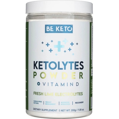 BeKeto Ketolytes Elektrolyty Fresh Lime 200 g