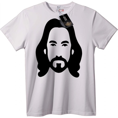 NOONEBRAND Тениска Силует на Исус - 2XL, White