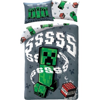 Halantex Детски спален комплект Halantex Minecraft - Creeper Sss (MNC324BL)