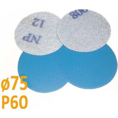 Brusný papír pro excentrickou brusku, zrnitost P60, Průměr: 75mm, 1 kus
