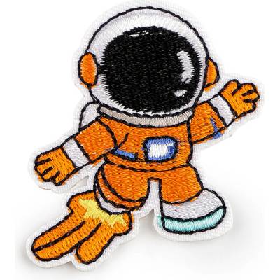 Prima-obchod Nažehlovačka vesmír, barva 2 oranžová kosmonaut