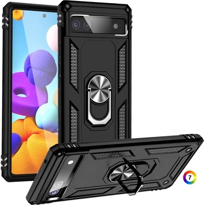 Google Pixel 6A Удароустойчив Ring Holder Калъф и Протектор