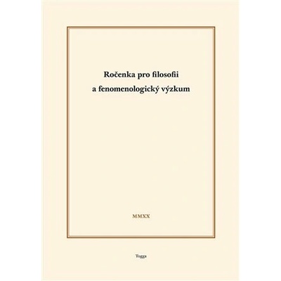 Ročenka pro filosofii a fenomenologický výzkum