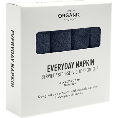 The Organic Company Салфетки Everyday 20 x 20 см морскосини 4 бр (1073-500)