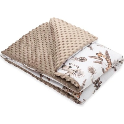 NEW BABY Детско одеяло от Minky с пълнеж New Baby Safari 80x100 см