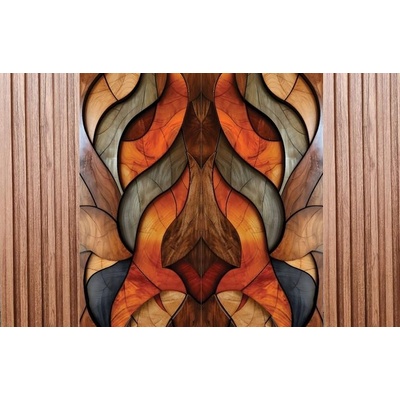 Стенен панел bamboo charcoal i Модел: 4002i с непрекъсната или огледална шарка i uv лак